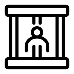 prison line icon