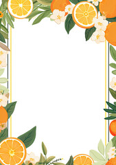 Template Orange fruit Decoration Oranges fruits empty space