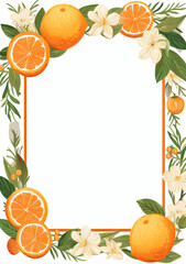 Template Orange fruit Decoration Oranges fruits empty space