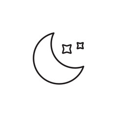 Moon and star icon