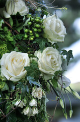 beautiful flower wreath for a funeral