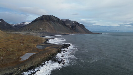Landscape Iceland Mountain Ice Ocean