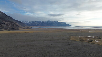 Landscape Iceland Mountain Ice Ocean