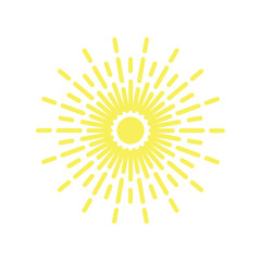 sunburst line and sunburst effect vector design