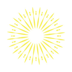 sunburst line and sunburst effect vector design