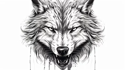 Tischdecke Wolf monster © Hassan