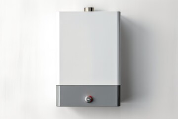 Tankless water heater isolated on a white background 