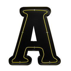 3 D illustration of abc alphabet icon