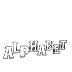 3 D illustration of abc alphabet icon