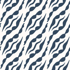 Monochrome Seamless pattern with a simple abstract drawing. Vector illustration.