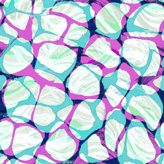 Modern fashion pattern bright seamless pattern with stylized bio structure and texture