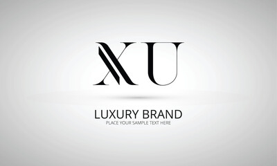 XU X xu initial logo | initial based abstract modern minimal creative logo, vector template image. luxury logotype logo, real estate homie logo. typography logo. initials logo