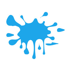 Obraz premium blue vector illustration water splash