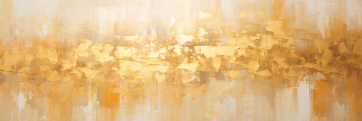Abstract rough gold art painting texture with oil