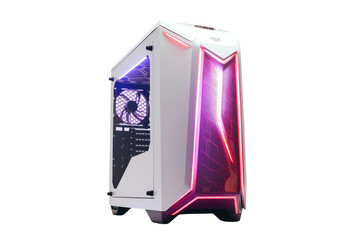 Gaming Computer on Transparent Background, PNG, Generative Ai