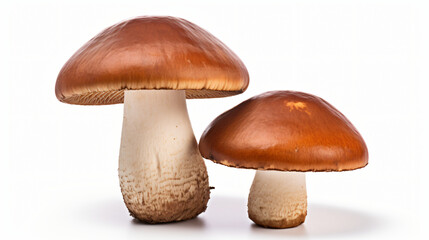 Two cep porcini mushrooms