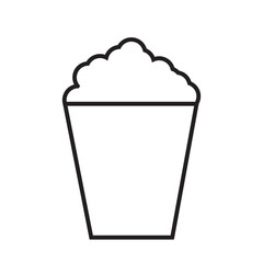 popcorn icon vector illustration eps