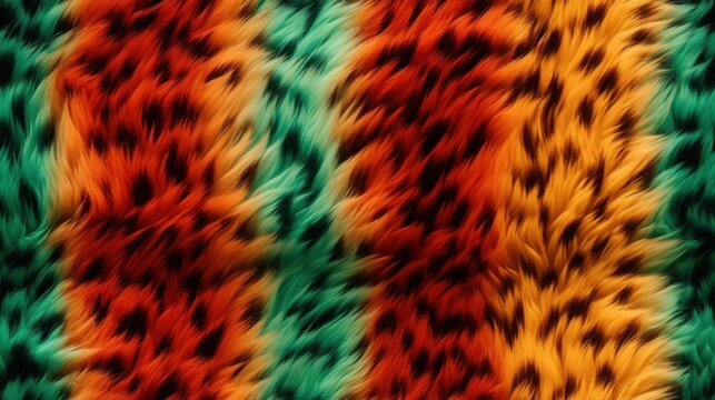 Fur leopard skin texture line christmas colorful seamless pattern tile. for Print. fabric. wall wallpaper graphics. template for artwork design.