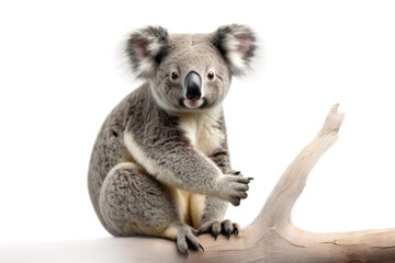 Realistic 8K Koala on Transparent Background, PNG, Generative Ai