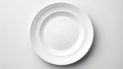 White plate