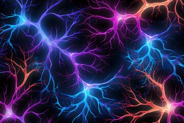 Obraz premium Vibrant Neural Network