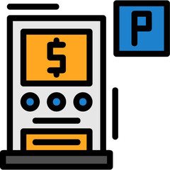 Pay and display parking Icon