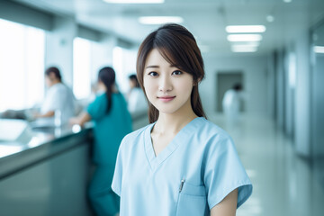 日本人女性医師のポートレート