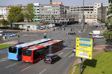 Wuppertal Verkehrskontenpunkt Doeppersberg