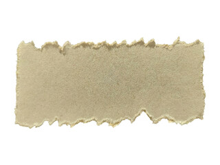 Empty ripped torn piece of paper or cardboard for headline, text, note