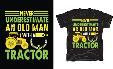 never underestimate an old man with a tractor