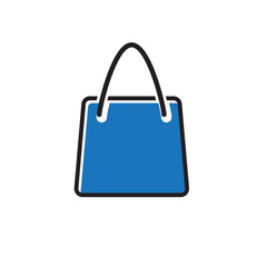 minimalist bag shop vector set