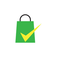 minimalist bag shop vector set