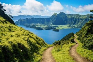 Fototapeta na wymiar Beautiful landscape of Azores islands