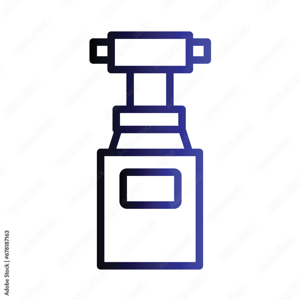 Poster action camera device gradient outline icon