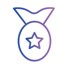Gift Pocket Star Gradient Outline Icon