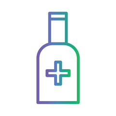 Pocket Pouch Sanitizer Gradient Outline Icon