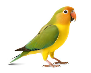 cute yellow-green lovebird