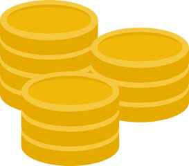 Stack of coin illustration