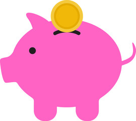 Piggy bank illustration