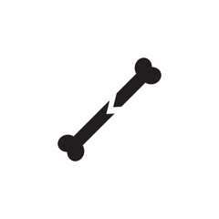 Dog bone logo vector illustration icon