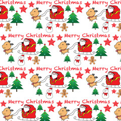 seamless pattern with Christmas wrapping