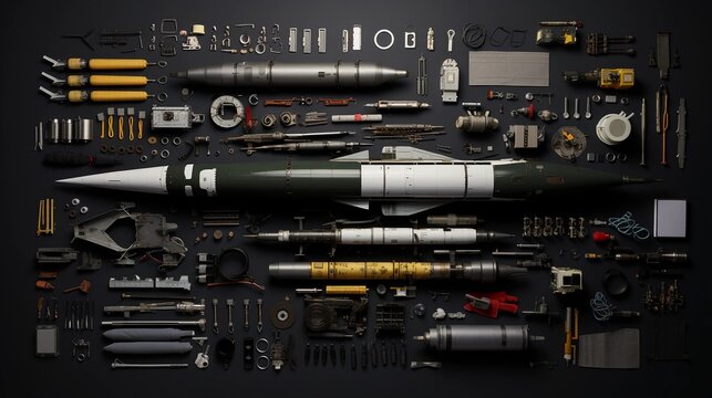 Design of a modern missile, new military technology, reverse engineering, armament of the army