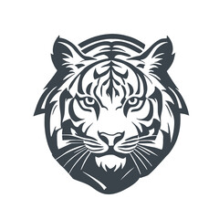 Tiger icon concept design stock illustration