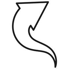 Arrow Direction Line Icon