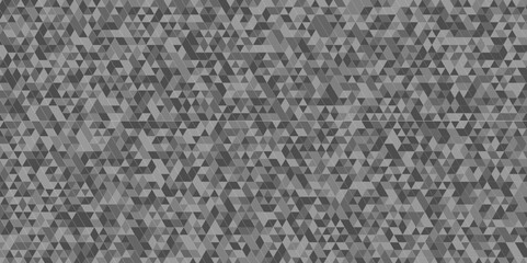 Modern abstract seamless geometric black gray pattern background with lines Geometric print composed of triangles. white triangle tiles pattern mosaic background. Abstract pattern gray Polygon Mosaic.