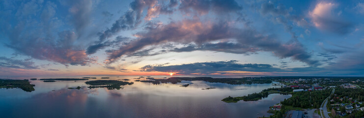 Fototapeta na wymiar Islands of Raahe at summertime, Finland