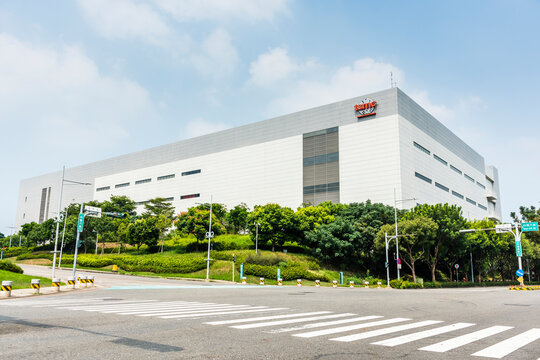 Taichung, Taiwan- October 4, 2021: Taiwan Semiconductor Manufacturing Company (TSMC) plant in Central Taiwan Science Park, TSMC is the world's largest dedicated independent semiconductor foundry.