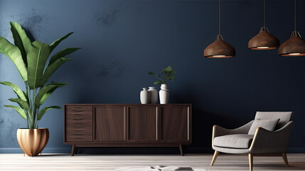 modern interior design, Modern Living Room Background. Contemporary Interior Design. blue wall