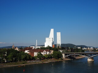 Obraz premium River view of Switzerland