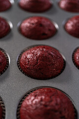 Red Velvet Cupcakes with White Chocolate Ganache Frosting